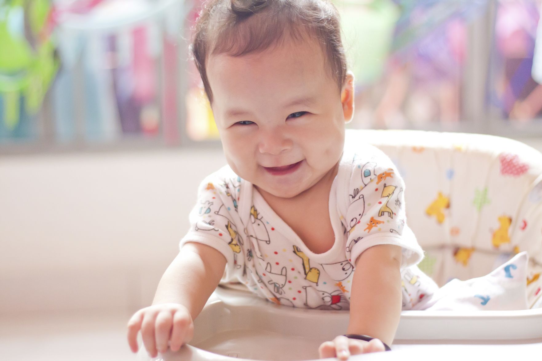 Asian baby smile